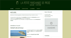 Desktop Screenshot of lapetitemarchandedeprose.com